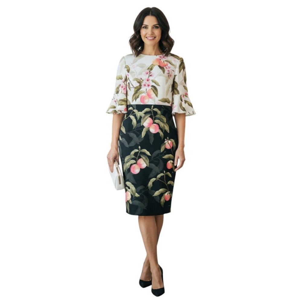 Ted Baker
Areea Peach Blossom Ruffle Dress